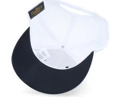 Cap Man Woven Retro 2 Tone Black/White Trucker - Bearded Man