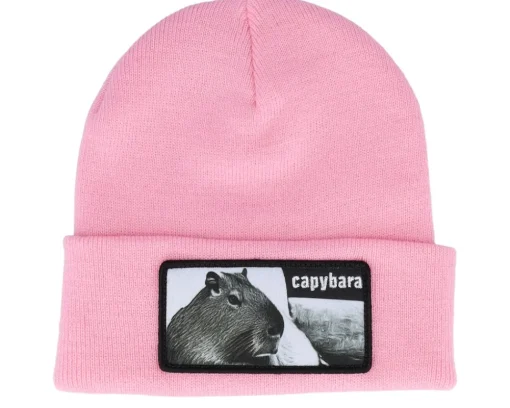 Capybara Sofa Beanie Black Cuff - Iconic
