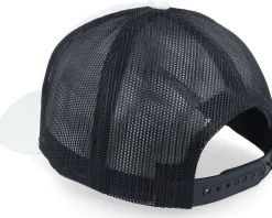 Car & Drive-through Velvet White/Black A-Frame Trucker - Calza Pennello
