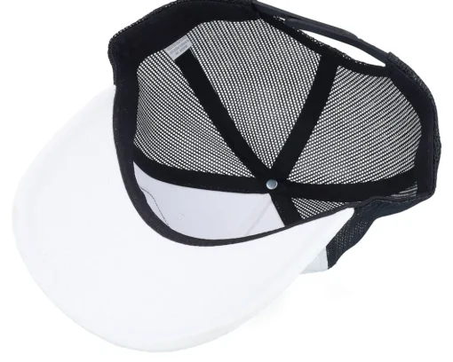 Car & Drive-through Velvet White/Black A-Frame Trucker - Calza Pennello
