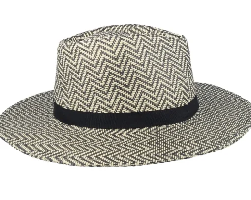 Carolina Packable Black/Natural Straw Hat - Brixton
