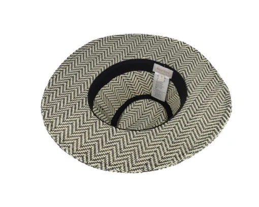 Carolina Packable Black/Natural Straw Hat - Brixton