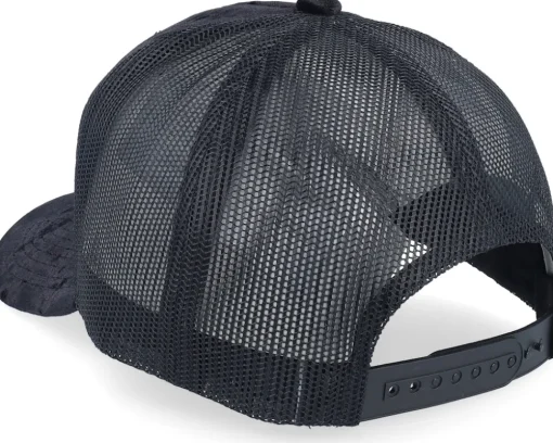 Castle On The Mountains Velvet Black A-Frame Trucker - Calza Pennello