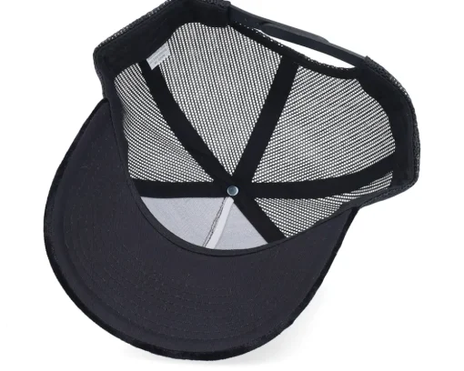 Castle On The Mountains Velvet Black A-Frame Trucker - Calza Pennello
