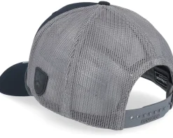 Casual Logo Black Patch Black/Charcoal Rope A-Frame Trucker - Wild Spirit