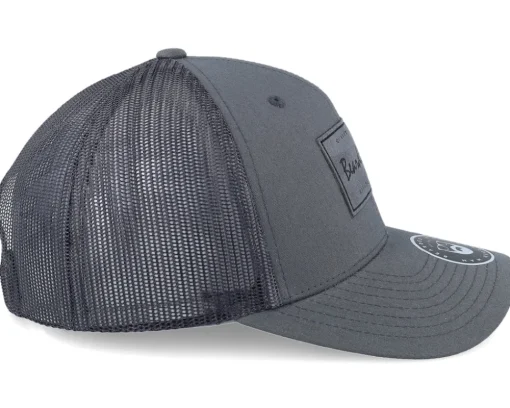 Casual Logo Patch Charcoal Trucker - Bearded Man