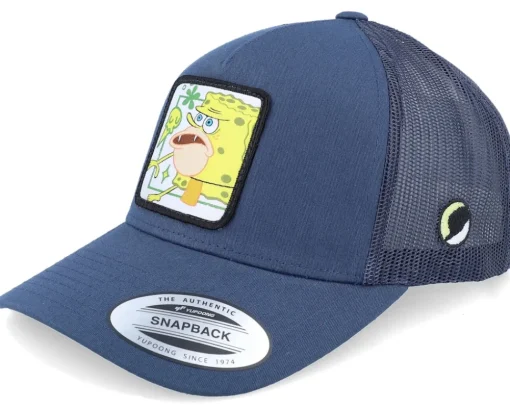 Caveman Bob Navy A-Frame Trucker - SpongeBob