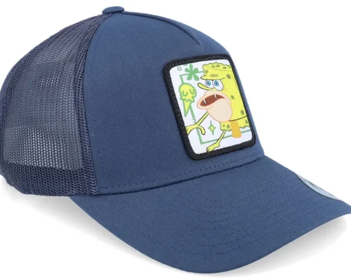 Caveman Bob Navy A-Frame Trucker - SpongeBob