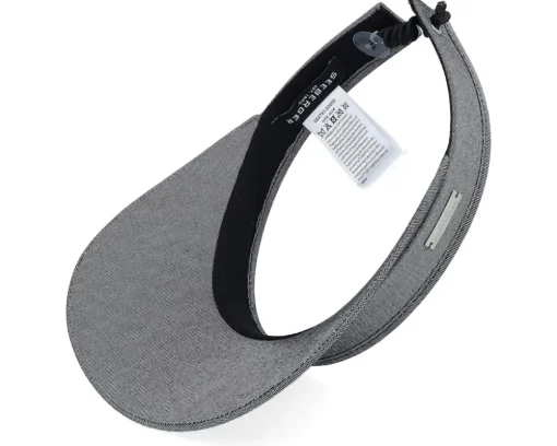 Chambray Fabric Charcoal Visor - Seeberger
