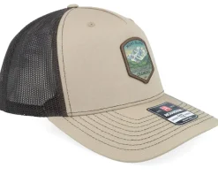 Chamonix Mont Blanc Patch 112 Split Khaki/Coffee Trucker - Wild Spirit