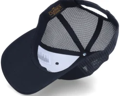 Charcoal Bass Fish Patch Black Trucker - Skillfish