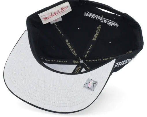 Charlotte Hornets Evergreen Black/White Snapback - Mitchell & Ness