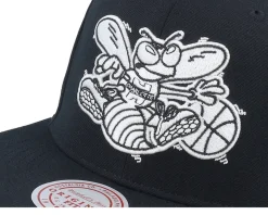 Charlotte Hornets Evergreen Black/White Snapback - Mitchell & Ness
