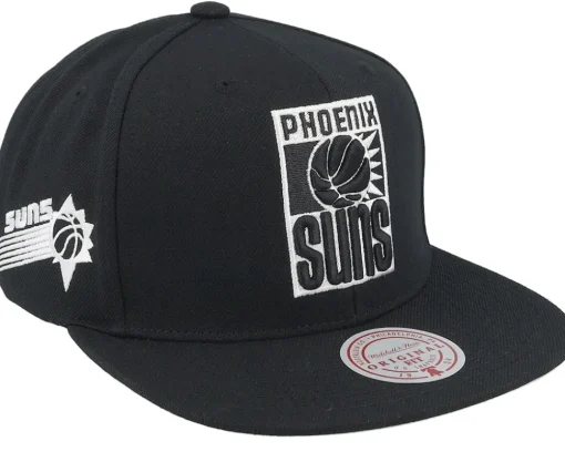Charlotte Hornets Evergreen Black/White Snapback - Mitchell & Ness