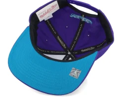 Charlotte Hornets Full Frontal Purple Snapback - Mitchell & Ness