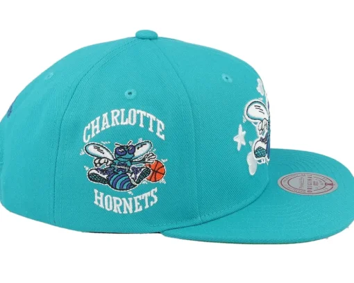 Charlotte Hornets Gshadow Teal Snapback - Mitchell & Ness