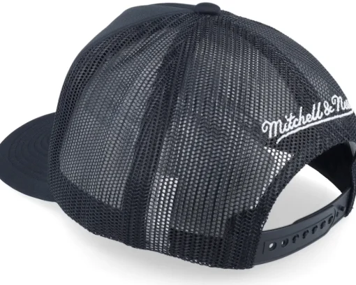 Charlotte Hornets Rock On Black Trucker - Mitchell & Ness