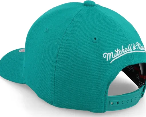 Charlotte Hornets Team Ground 2.0 Stretch 1 Teal Adjustable - Mitchell & Ness
