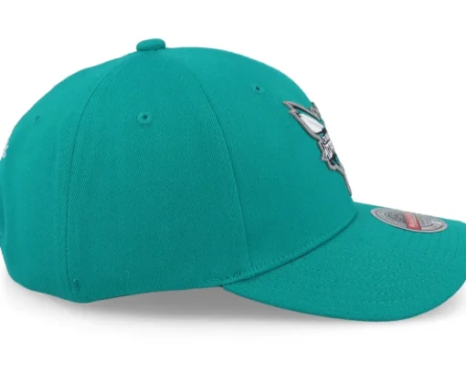 Charlotte Hornets Team Ground 2.0 Stretch 1 Teal Adjustable - Mitchell & Ness