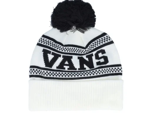 Check Beanie Marshmallow Pom - Vans