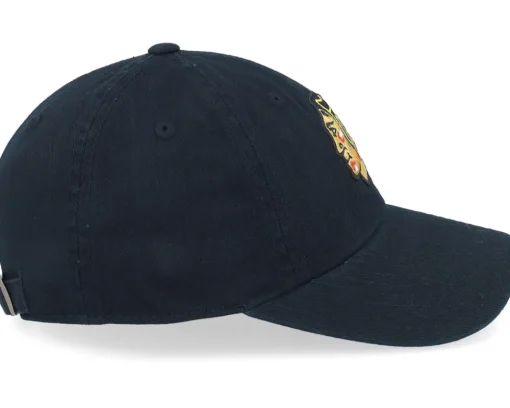Chicago Blackhawks Blue Line Black Dad Cap - American Needle