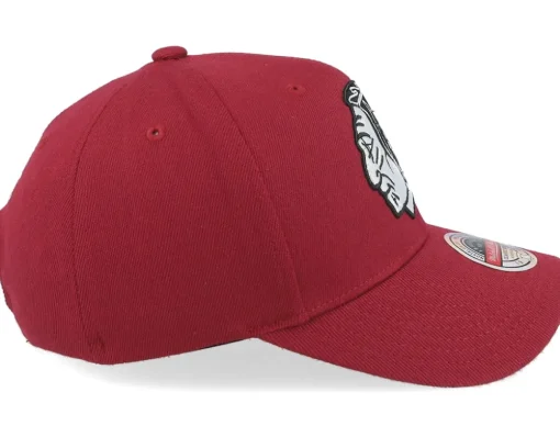 Chicago Blackhawks Classic Red Burgundy Adjustable - Mitchell & Ness