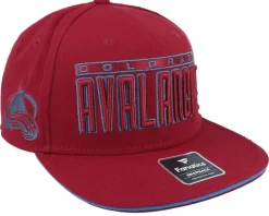 Chicago Blackhawks Gino Flat Brim Black/Red Snapback - Fanatics