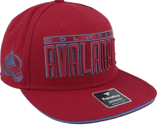 Chicago Blackhawks Gino Flat Brim Black/Red Snapback - Fanatics