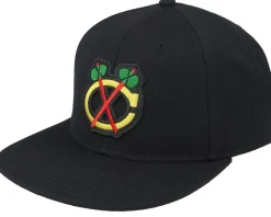 Chicago Blackhawks NHL Archive 400 Black Snapback - American Needle