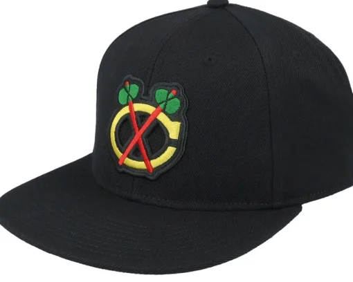 Chicago Blackhawks NHL Archive 400 Black Snapback - American Needle