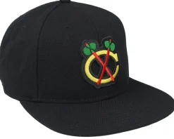Chicago Blackhawks NHL Archive 400 Black Snapback - American Needle