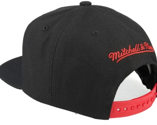 Chicago Blackhawks Retro Lock Up Black Snapback - Mitchell & Ness