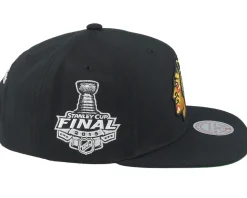 Chicago Blackhawks Top Spot Black Snapback - Mitchell & Ness