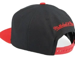 Chicago Blackhawks Vintage Script Black Snapback - Mitchell & Ness