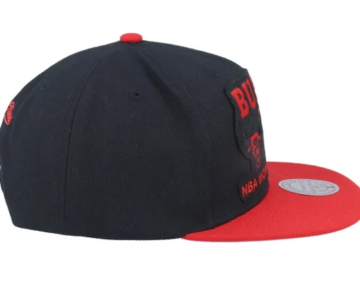 Chicago Bulls 91 Champ Flipside Cap Hwc Black/Red Snapback - Mitchell & Ness