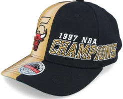 Chicago Bulls 97 Champs Stretch Hwc Black Adjustable - Mitchell & Ness