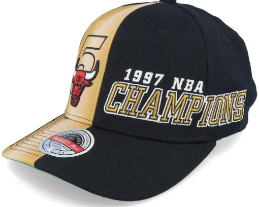 Chicago Bulls 97 Champs Stretch Hwc Black Adjustable - Mitchell & Ness