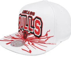 Chicago Bulls Aftershock White Snapback - Mitchell & Ness