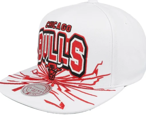 Chicago Bulls Aftershock White Snapback - Mitchell & Ness