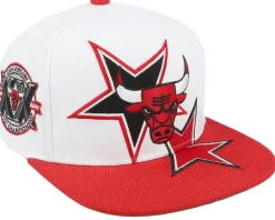 Chicago Bulls All Starz White/Red Snapback - Mitchell & Ness