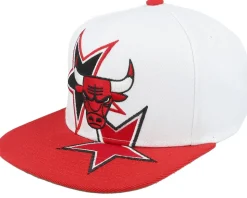Chicago Bulls All Starz White/Red Snapback - Mitchell & Ness