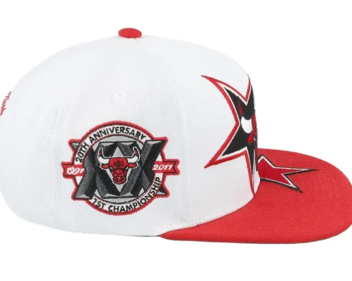 Chicago Bulls All Starz White/Red Snapback - Mitchell & Ness