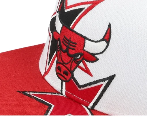 Chicago Bulls All Starz White/Red Snapback - Mitchell & Ness