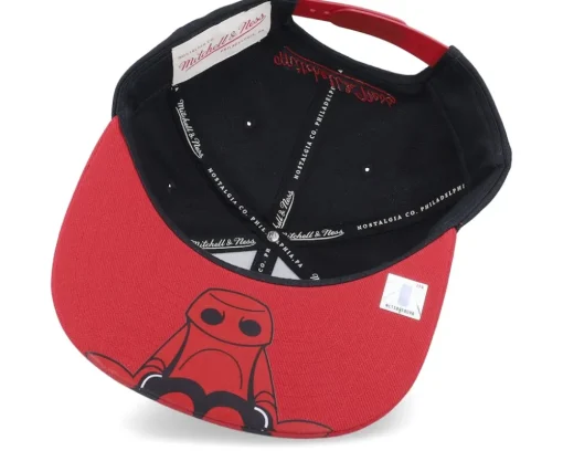 Chicago Bulls Big Mouth Black/Red Snapback - Mitchell & Ness