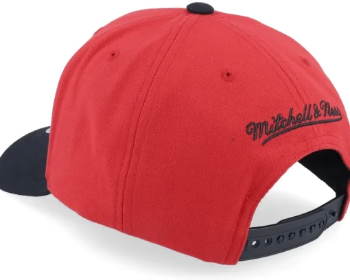 Chicago Bulls Boom Text Pro Red/Black Adjustable - Mitchell & Ness
