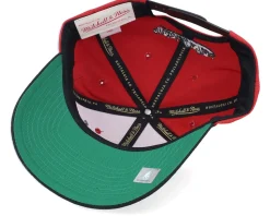 Chicago Bulls Boom Text Pro Red/Black Adjustable - Mitchell & Ness