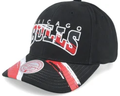 Chicago Bulls Brushed Past Ya Pro Black Adjustable - Mitchell & Ness