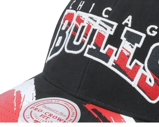 Chicago Bulls Brushed Past Ya Pro Black Adjustable - Mitchell & Ness
