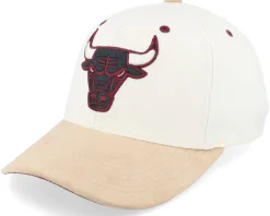 Chicago Bulls Cardinal Classic Red Cream Adjustable - Mitchell & Ness
