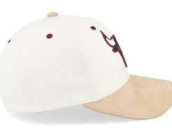 Chicago Bulls Cardinal Classic Red Cream Adjustable - Mitchell & Ness